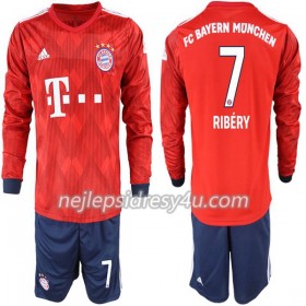Fotbalový Dres FC Bayern Mnichov Ribery 7 Dětské Domácí 2018/19 Dlouhý Rukáv